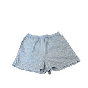 Aritzia Wilfred Free Breeze 3" High-Waisted Poplin Shorts Blue Size S